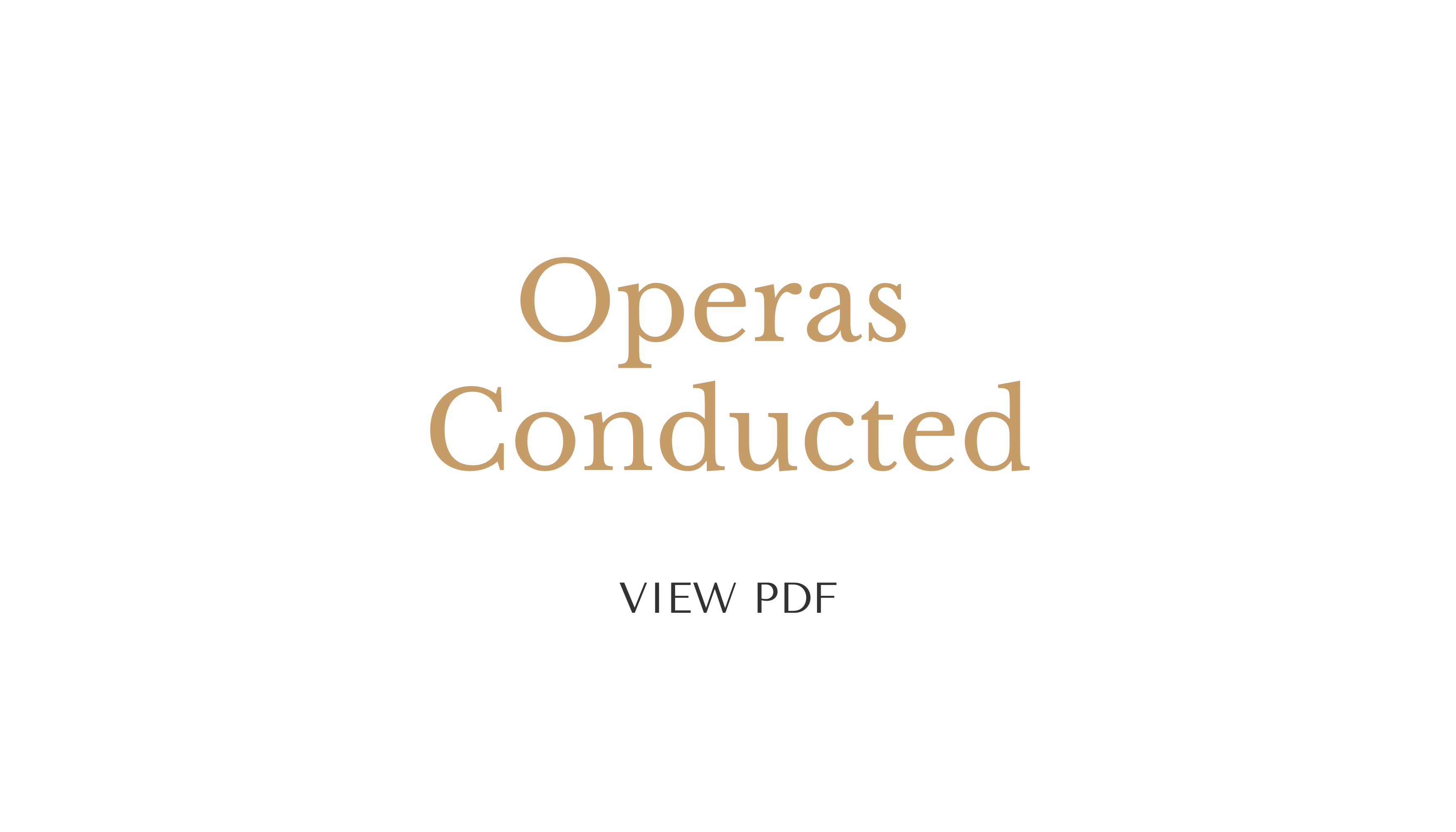 Operas Conducted
