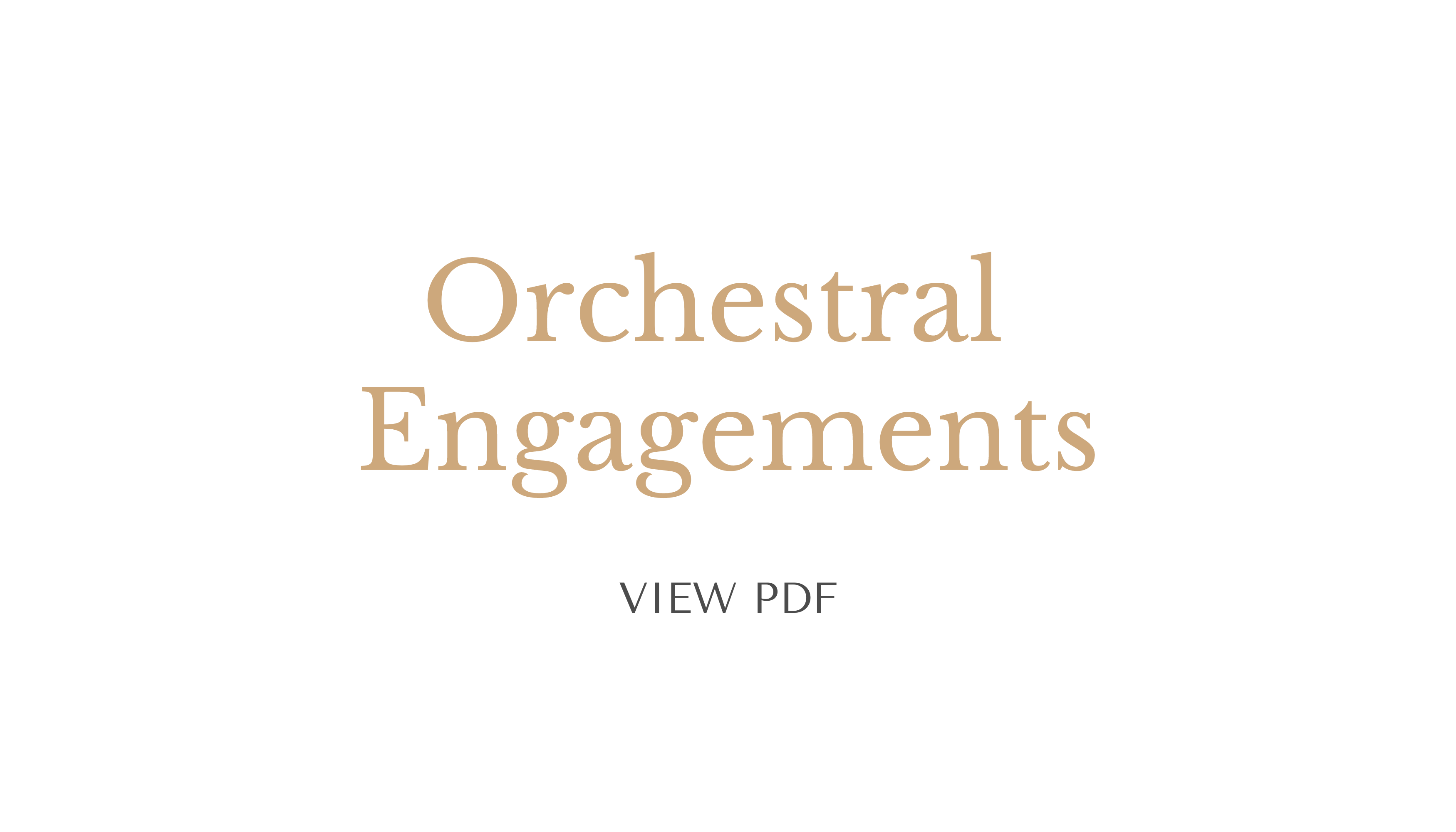 Orchestral Engagements